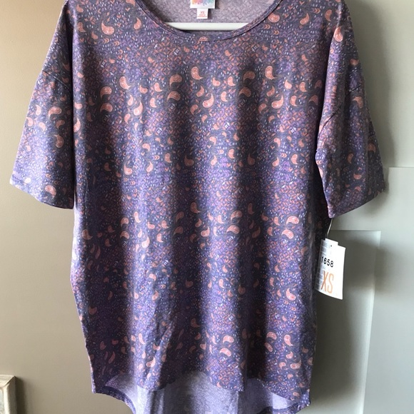 Tunique LuLaRoe XS Bleu Et Blanc à étoiles - Thème Licorne, Neuve Avec étiquettes (NWT)